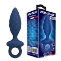 MR PLAY - PLUG ANAL TEXTURIZADO COM ANEL AZUL M - D-246002 - Dona Pimenta