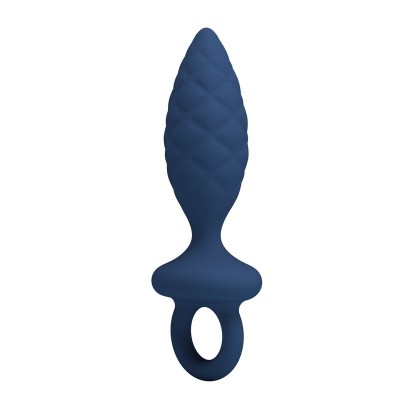 MR PLAY - PLUG ANAL TEXTURIZADO COM ANEL AZUL M - D-246002 - Dona Pimenta