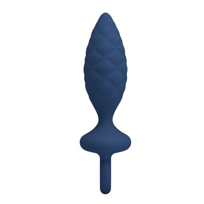 MR PLAY - PLUG ANAL TEXTURIZADO COM ANEL AZUL M - D-246002 - Dona Pimenta
