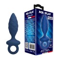 MR PLAY - PLUG ANAL TEXTURIZADO COM ANEL AZUL S - D-246003 - Dona Pimenta