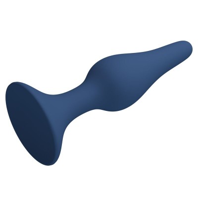 MR PLAY - PLUG ANAL DE SILICONE CÔNICO AZUL XL - D-246007 - Dona Pimenta