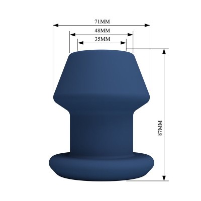 MR PLAY - JACK BLUE PLUG ANAL OCO DE SILICONE TAMANHO M - D-246017 - Dona Pimenta