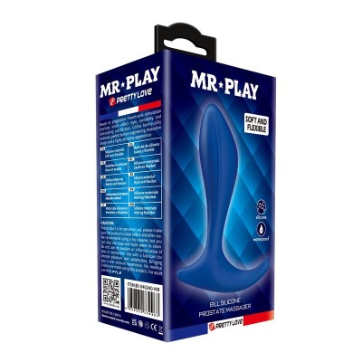 MR PLAY - MASSAGEADOR DE PRÓSTATA AZUL - D-246018 - Dona Pimenta