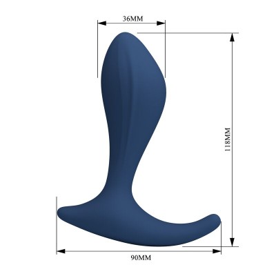 MR PLAY - MASSAGEADOR DE PRÓSTATA AZUL - D-246018 - Dona Pimenta