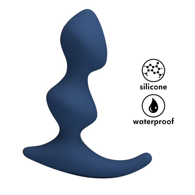 MR PLAY - PLUG ANAL AZUL ERGONÔMICO - D-246019 - Dona Pimenta