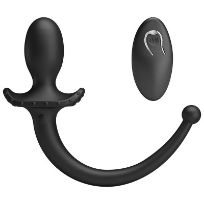 MR PLAY - VIBRADOR ANAL E PERÍNEO COM CONTROLE REMOTO SEM FIO, PRETO - D-246057 - Dona Pimenta
