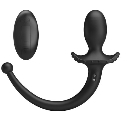 MR PLAY - VIBRADOR ANAL E PERÍNEO COM CONTROLE REMOTO SEM FIO, PRETO - D-246057 - Dona Pimenta