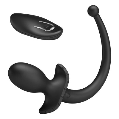 MR PLAY - VIBRADOR ANAL E PERÍNEO COM CONTROLE REMOTO SEM FIO, PRETO - D-246057 - Dona Pimenta