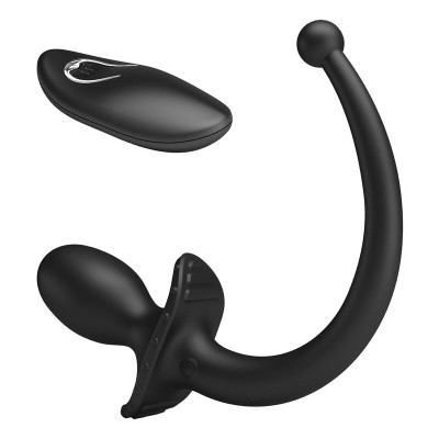 MR PLAY - VIBRADOR ANAL E PERÍNEO COM CONTROLE REMOTO SEM FIO, PRETO - D-246057 - Dona Pimenta