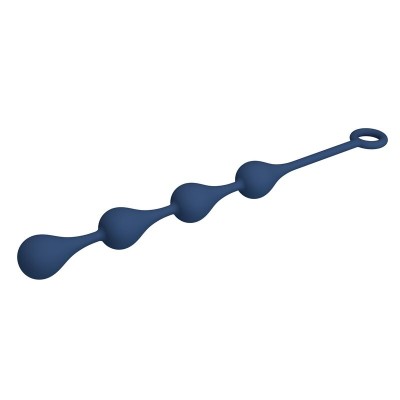 MR PLAY - BOLINHAS ANAL DE SILICONE AZUIS TAMANHO M 33 CM - D-246010 - Dona Pimenta