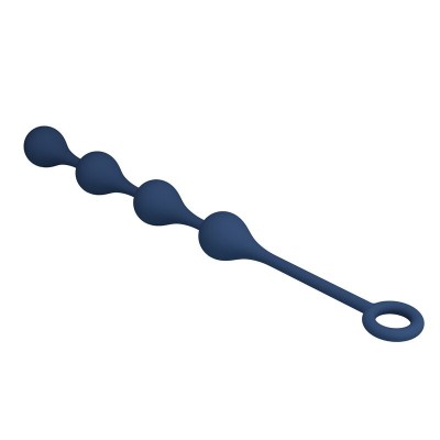 MR PLAY - BOLINHAS ANAL DE SILICONE AZUIS TAMANHO M 33 CM - D-246010 - Dona Pimenta