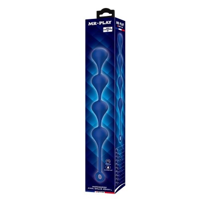 MR PLAY - BOLINHAS ANAL DE SILICONE AZUIS TAMANHO G 42,6 CM - D-246011 - Dona Pimenta