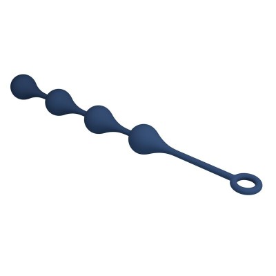 MR PLAY - BOLINHAS ANAL DE SILICONE AZUIS TAMANHO G 42,6 CM - D-246011 - Dona Pimenta