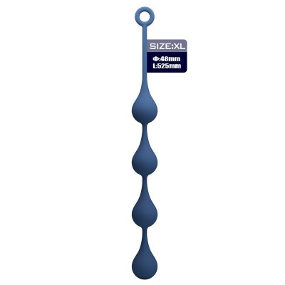 MR PLAY - BOLINHAS ANAL DE SILICONE AZUIS TAMANHO XL 52,5 CM - D-246012 - Dona Pimenta