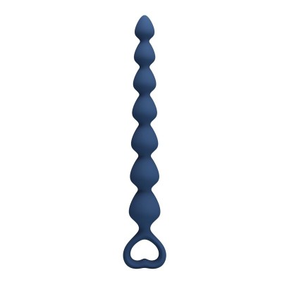 MR PLAY - BOLINHAS ANAL DE SILICONE AZUIS E PLUG ANAL 26,7 CM - D-246013 - Dona Pimenta