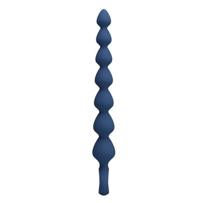 MR PLAY - BOLINHAS ANAL DE SILICONE AZUIS E PLUG ANAL 26,7 CM - D-246013 - Dona Pimenta