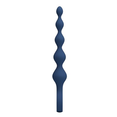 MR PLAY - BOLINHAS ANAL DE SILICONE AZUIS E PLUG ANAL 20,4 CM - D-246014 - Dona Pimenta