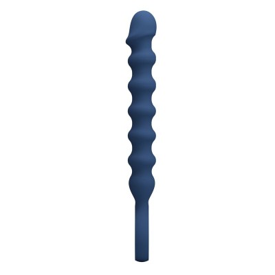 MR PLAY - BOLINHAS ANAL DE SILICONE AZUIS E PLUG ANAL - Ø - 3,4 CM - 28,5 CM - D-246015 - Dona Pimenta