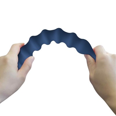 MR PLAY - BOLINHAS ANAL DE SILICONE AZUIS E PLUG ANAL - Ø - 3,4 CM - 28,5 CM - D-246015 - Dona Pimenta
