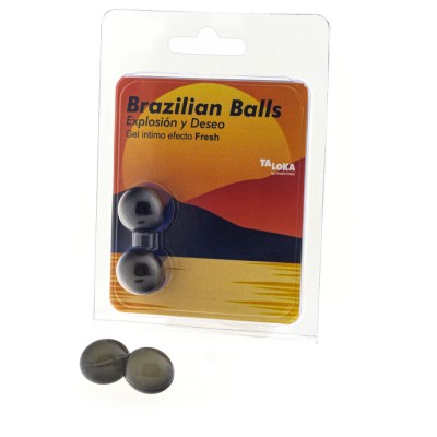 TALOKA - 2 BOLAS BRASILEIRAS EFEITO FRESCO GEL EMOCIONANTE - D-232616 - Dona Pimenta