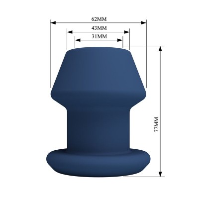 MR PLAY - JACK BLUE SILICONE OCO PLUG ANAL TAMANHO S - D-246016 - Dona Pimenta