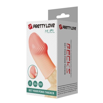 PRETTY LOVE - CAPA PENIANA HUEL PARA DEIXAR SEU PÊNIS MAIS GROSSO E COM A COR DA PELE - D-246048 - Dona Pimenta