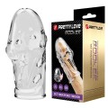 PRETTY LOVE - CAPA PENIANA ROCKER PARA AUMENTAR A ESPESSURA DO SEU PÊNIS TRANSPARENTE - D-246051 - Dona Pimenta