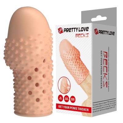 PRETTY LOVE - CAPA PENIANA PARA NERD DEIXE SEU PÊNIS MAIS GROSSO COR NATURAL - D-246052 - Dona Pimenta
