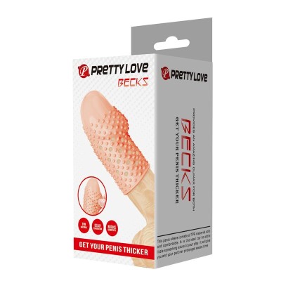 PRETTY LOVE - CAPA PENIANA PARA NERD DEIXE SEU PÊNIS MAIS GROSSO COR NATURAL - D-246052 - Dona Pimenta