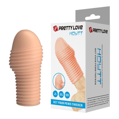 PRETTY LOVE - CAPA PARA PÊNIS HOTTT PARA AUMENTAR O AUMENTO DO VALOR DO SEU PÊNIS - COR NATURAL - D-246054 - Dona Pimenta