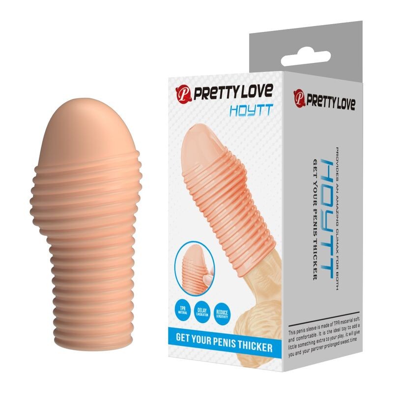 PRETTY LOVE - CAPA PARA PÊNIS HOTTT PARA AUMENTAR O AUMENTO DO VALOR DO SEU PÊNIS - COR NATURAL - D-246054 - Dona Pimenta