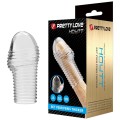 PRETTY LOVE - CAPA PARA PÊNIS HOTTT PARA AUMENTAR O AUMENTO DO VOLUME DO SEU PÊNIS TRANSPARENTE - D-246055 - Dona Pimenta
