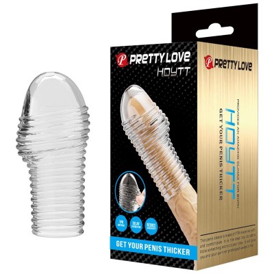 PRETTY LOVE - CAPA PARA PÊNIS HOTTT PARA AUMENTAR O AUMENTO DO VOLUME DO SEU PÊNIS TRANSPARENTE - D-246055 - Dona Pimenta