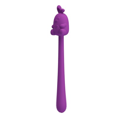PRETTY LOVE - BASTÃO VIBRADOR FLEXÍVEL COM COELHINHO FOFO, RECARREGÁVEL VIA USB, ROXO - D-246030 - Dona Pimenta