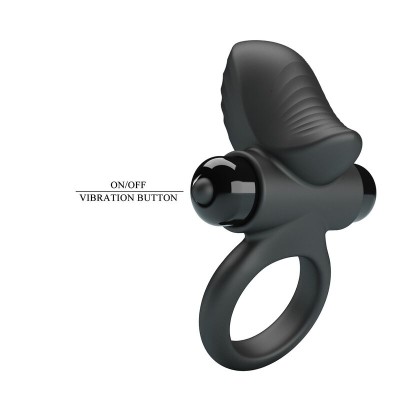 PRETTY LOVE - ANEL VIBRATÓRIO PARA PÊNIS ADRIEN COM 10 FUNÇÕES - PRETO - D-246038 - Dona Pimenta