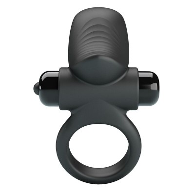 PRETTY LOVE - ANEL VIBRATÓRIO PARA PÊNIS ADRIEN COM 10 FUNÇÕES - PRETO - D-246038 - Dona Pimenta