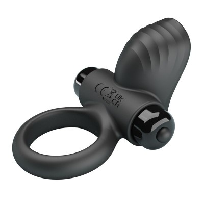 PRETTY LOVE - ANEL VIBRATÓRIO PARA PÊNIS ADRIEN COM 10 FUNÇÕES - PRETO - D-246038 - Dona Pimenta