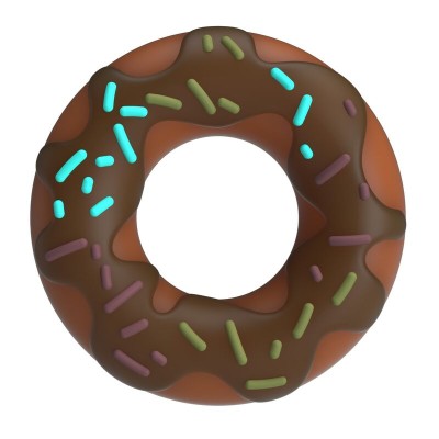 PRETTY LOVE - ANEL DE PÊNIS SUPER DONUT MARROM - D-246042 - Dona Pimenta