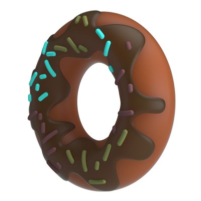 PRETTY LOVE - ANEL DE PÊNIS SUPER DONUT MARROM - D-246042 - Dona Pimenta