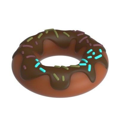PRETTY LOVE - ANEL DE PÊNIS SUPER DONUT MARROM - D-246042 - Dona Pimenta
