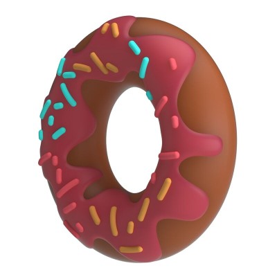 PRETTY LOVE - ANEL PENIANO SUPER DONUT ROSA - D-246043 - Dona Pimenta