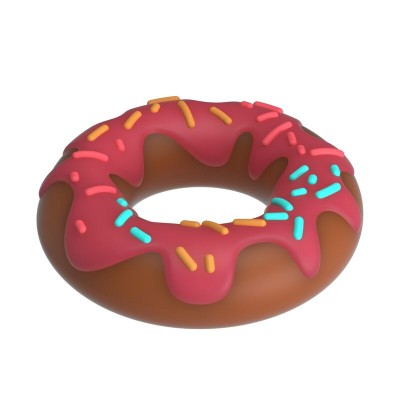 PRETTY LOVE - ANEL PENIANO SUPER DONUT ROSA - D-246043 - Dona Pimenta