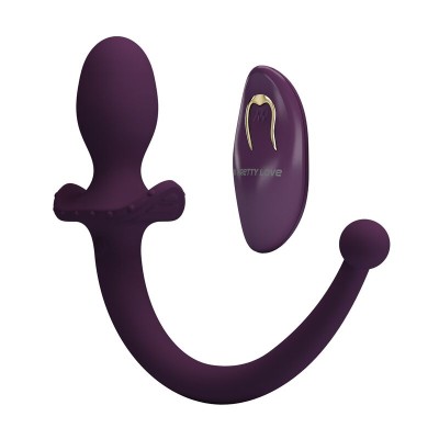 PRETTY LOVE - LIOEA PLUG ANAL VIBRATÓRIO COM RABO 12 FUNÇÕES ROXO COM CONTROLE REMOTO - D-246167 - Dona Pimenta