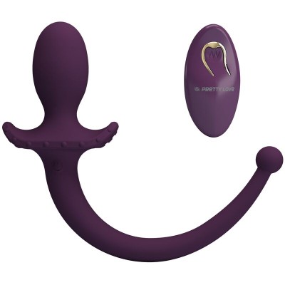 PRETTY LOVE - LIOEA PLUG ANAL VIBRATÓRIO COM RABO 12 FUNÇÕES ROXO COM CONTROLE REMOTO - D-246167 - Dona Pimenta
