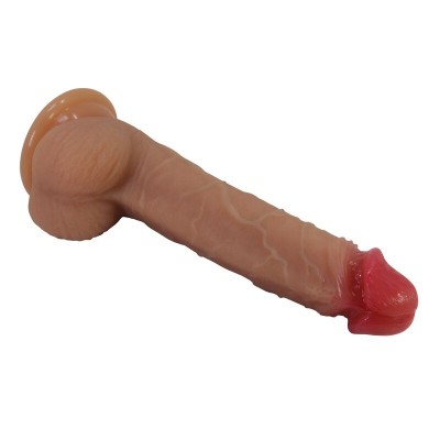PRETTY LOVE - JOVITA DILDO DE SILICONE REALISTA COM VENTOSA 19 CM Ø 4,5 CM - D-246118 - Dona Pimenta