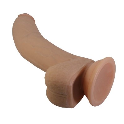 PRETTY LOVE - ELLCUMENT DILDO FLEXÍVEL REALISTA 18 CM Ø 4,5 CM TPE NATURAL - D-246143 - Dona Pimenta