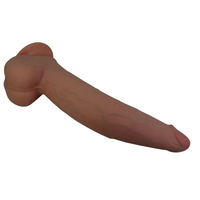 PRETTY LOVE - CUTHBERT DILDO FLEXÍVEL REALISTA 20 CM Ø 5 CM TPE MARROM - D-246145 - Dona Pimenta