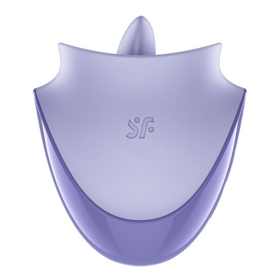 SATISFYER - TONGUE DANCER ESTIMULADOR CLITORIANO COM VIBRAÇÃO E PULSAÇÕES LILÁS - D-245857 - Dona Pimenta