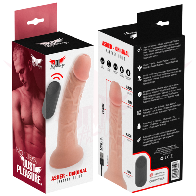 MYTHOLOGY ASHER ORIGINAL DILDO M - VIBRADOR WATCHME TECNOLOGIA SEM FIO COMPATÍVEL - D-231922 - Dona Pimenta