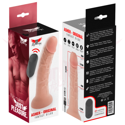 MYTHOLOGY ASHER ORIGINAL DILDO S - VIBRADOR WATCHME TECNOLOGIA SEM FIO COMPATÍVEL - D-231924 - Dona Pimenta